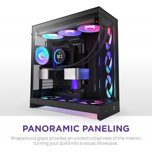 NZXT H9 Flow RGB+ Black Mid-Tower ATX Case