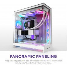 NZXT H9 Flow RGB+ White Mid-Tower ATX Case