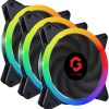 GAMEON U-2 Falcon G2 Case Fan - 3 Pack, 120mm Fixed RGB, High Airflow & Ultra Quiet Performance GAMEON U-2 Falcon G2 Case Fan - 3 Pack, 120mm Fixed RGB, High Airflow & Ultra Quiet Performance