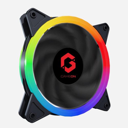 GAMEON U-2 Falcon G2 Case Fan - 3 Pack, 120mm Fixed RGB, High Airflow & Ultra Quiet Performance