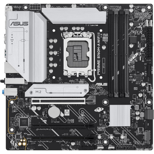 ASUS PRIME B760M-A WIFI II Motherboard LGA1700 DDR5 WiFi 6E PCIe 5.0 ASUS PRIME B760M-A WIFI II Motherboard LGA1700 DDR5 WiFi 6E PCIe 5.0