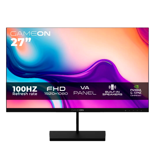 GAMEON GB27F100 27" FHD Gaming Monitor – 100Hz, VA Panel, Built-in Speakers GAMEON GB27F100 27" FHD Gaming Monitor – 100Hz, VA Panel, Built-in Speakers