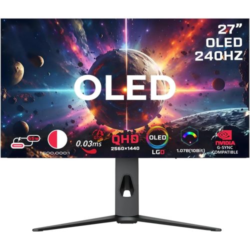 GameOn GO27OLED2K 27” OLED QHD 240Hz Gaming Monitor – 0.03ms, HDMI 2.1, G-SYNC Compatible GameOn GO27OLED2K 27” OLED QHD 240Hz Gaming Monitor – 0.03ms, HDMI 2.1, G-SYNC Compatible