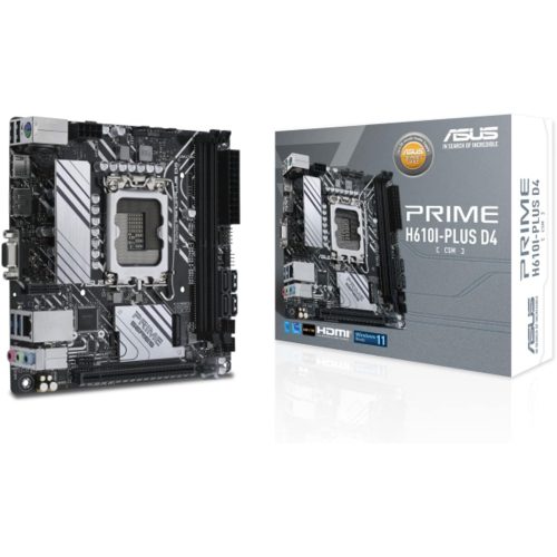 ASUS PRIME H610I-PLUS D4-CSM Mini-ITX Motherboard – LGA1700, DDR4, PCIe 4.0 ASUS PRIME H610I-PLUS D4-CSM Mini-ITX Motherboard – LGA1700, DDR4, PCIe 4.0