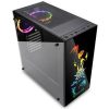   Redragon GC-608 Steeljaw Gaming PC Case   Tempered Glass, RGB Lighting & High Airflow Design