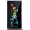   Redragon GC-608 Steeljaw Gaming PC Case   Tempered Glass, RGB Lighting & High Airflow Design