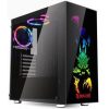   Redragon GC-608 Steeljaw Gaming PC Case   Tempered Glass, RGB Lighting & High Airflow Design