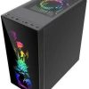   Redragon GC-608 Steeljaw Gaming PC Case   Tempered Glass, RGB Lighting & High Airflow Design