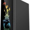   Redragon GC-608 Steeljaw Gaming PC Case   Tempered Glass, RGB Lighting & High Airflow Design