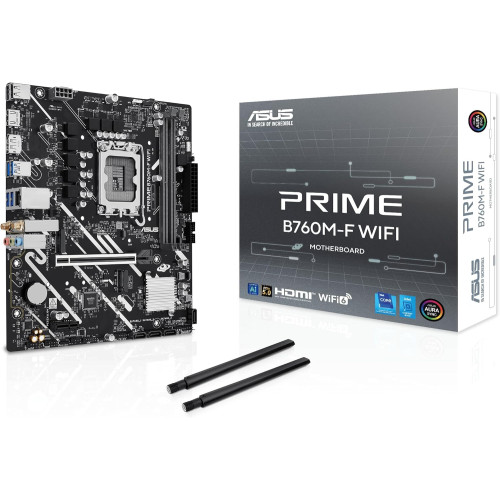 ASUS PRIME B760M-F WIFI DDR5 Gaming Motherboard ASUS PRIME B760M-F WIFI DDR5 Gaming Motherboard