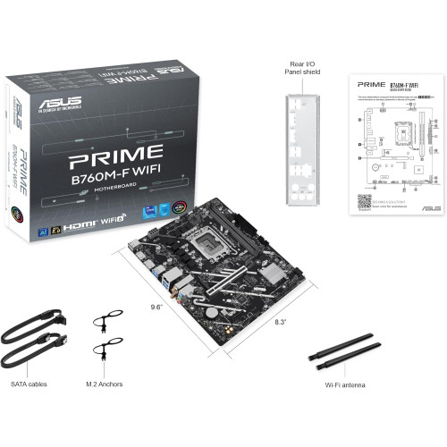 ASUS PRIME B760M-F WIFI DDR5 Gaming Motherboard ASUS PRIME B760M-F WIFI DDR5 Gaming Motherboard