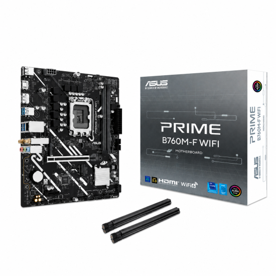 ASUS PRIME B760M-F WIFI DDR5 Gaming Motherboard ASUS PRIME B760M-F WIFI DDR5 Gaming Motherboard