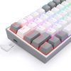 Redragon K617 Fizz RGB Wired Mechanical Gaming Keyboard White Gray – Red Switch Redragon K617 Fizz RGB Wired Mechanical Gaming Keyboard White Gray – Red Switch