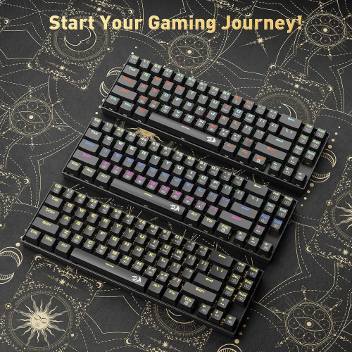 Redragon K599 Deimos Wireless RGB Mechanical Gaming Keyboard – Red Switch