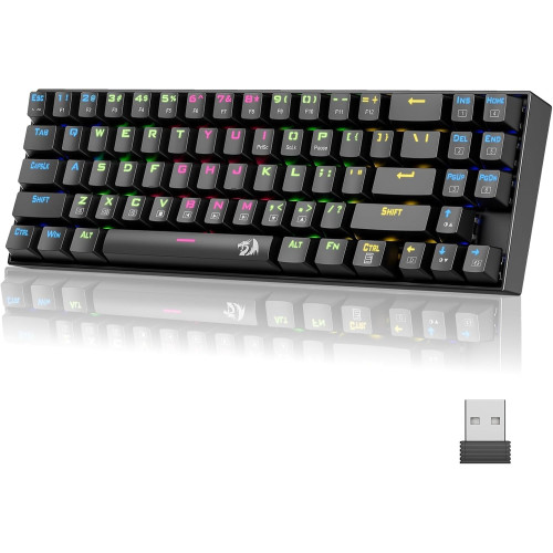 Redragon K599 Deimos Wireless RGB Mechanical Gaming Keyboard – Red Switch
