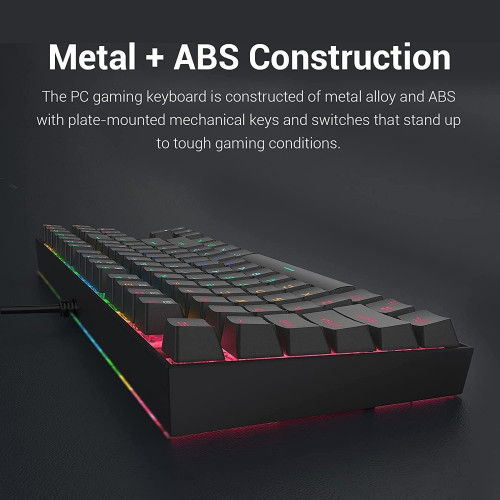 Redragon K55 KUMARA RGB Mechanical Gaming Keyboard Arabic Black
