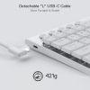 Redragon Horus Mini K632 RGB 60% Mechanical Gaming Keyboard White – Red Switch