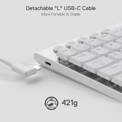 Redragon Horus Mini K632 RGB 60% Mechanical Gaming Keyboard White – Red Switch Redragon Horus Mini K632 RGB 60% Mechanical Gaming Keyboard White – Red Switch