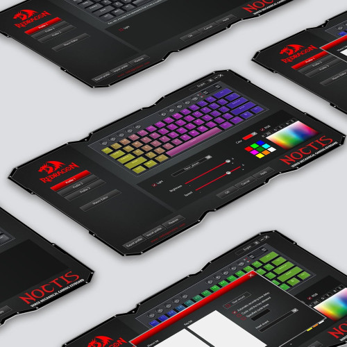 Redragon Horus Mini K632 RGB 60% Mechanical Gaming Keyboard White – Red Switch