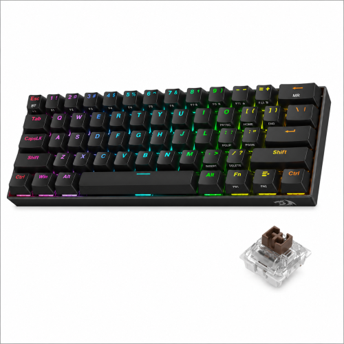 REDRAGON K530 Pro Draconic 60% Wireless RGB Mechanical Gaming Keyboard – Brown Switch