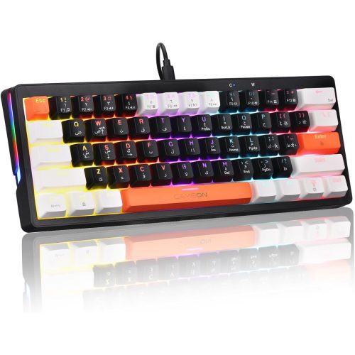 GAMEON MAGPRO GOMG1K8-RS 60% RGB Magnetic Gaming Keyboard, Hall Effect Switches, Wired USB-C, Arabic/English – Black GAMEON MAGPRO GOMG1K8-RS 60% RGB Magnetic Gaming Keyboard, Hall Effect Switches, Wired USB-C, Arabic/English – Black