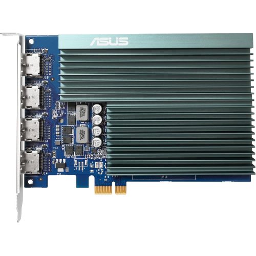 ASUS GeForce GT 730 2GB GDDR5 Silent Graphics Card, 4× HDMI, 4K Multi-Monitor Support  