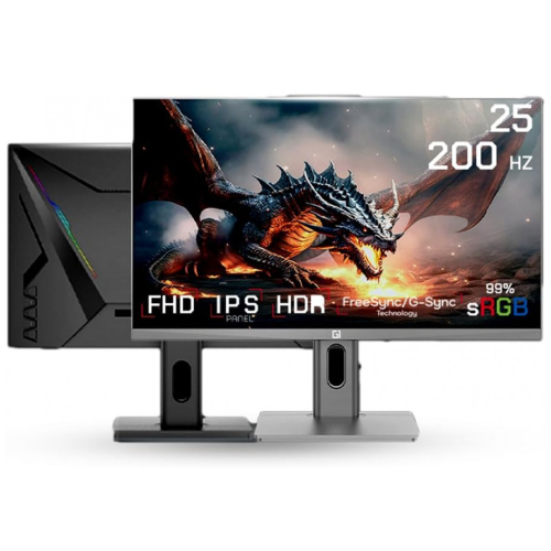 GameOne G1F25F200   25" FHD IPS, 200Hz, 0.5ms Response Time Gaming Monitor