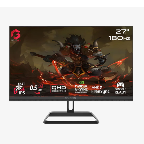 GAMEON GOM27QHD180IPS Midnight Pro 27-Inch QHD 180Hz Fast IPS Gaming Monitor, 0.5ms MPRT, HDR10, FreeSync, HDMI 2.1, PS5 Support – Black GAMEON GOM27QHD180IPS Midnight Pro 27-Inch QHD 180Hz Fast IPS Gaming Monitor, 0.5ms MPRT, HDR10, FreeSync, HDMI 2.1, PS5 Support – Black