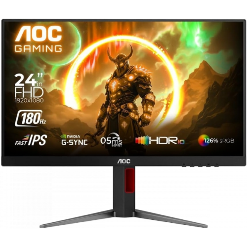 AOC 24G4 – 23.8" FHD 180Hz Gaming Monitor (Fast IPS, HDR10) AOC 24G4 – 23.8" FHD 180Hz Gaming Monitor (Fast IPS, HDR10)