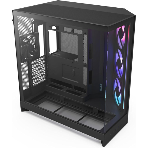 NZXT H9 Flow RGB Mid-Tower ATX Case Black NZXT H9 Flow RGB Mid-Tower ATX Case Black