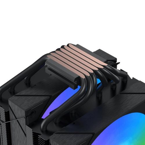 XIGMATEK AK6 Dual Digital ARGB CPU Air Cooler, Dual 120mm Fans, 6 Heat Pipes, 240W TDP – Black XIGMATEK AK6 Dual Digital ARGB CPU Air Cooler, Dual 120mm Fans, 6 Heat Pipes, 240W TDP – Black