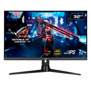 شاشة العاب اسوس روج ستريكس ASUS ROG STRIX | بدقة (3840 × 2160) 4K UHD | مقاس 32 انش | لوحة  IPS | استجابة 1 مللي ثانية | معدل تحديث 160 هرتز | طراز XG32UQ