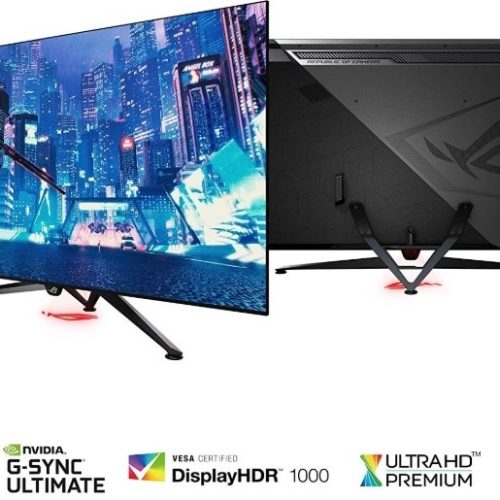 شاشة العاب عملاقة اسوس روج سويفت ASUS ROG STRIX | بدقة (3840 × 2160) 4K UHD | مقاس 65 انش | استجابة 4 مللي ثانية | معدل تحديث 144 هرتز | طراز PG65UQ شاشة العاب عملاقة اسوس روج سويفت ASUS ROG STRIX | بدقة (3840 × 2160) 4K UHD | مقاس 65 انش | استجابة 4 مللي ثانية | معدل تحديث 144 هرتز | طراز PG65UQ