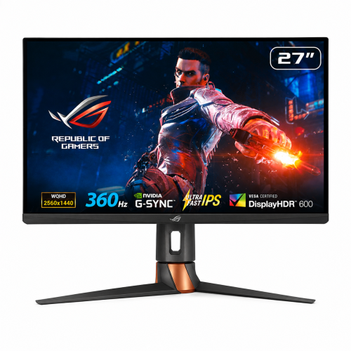 ASUS ROG Swift PG27AQN 27” QHD 360Hz Fast IPS Gaming Monitor, 1ms, G-SYNC, HDR600 ASUS ROG Swift PG27AQN 27” QHD 360Hz Fast IPS Gaming Monitor, 1ms, G-SYNC, HDR600