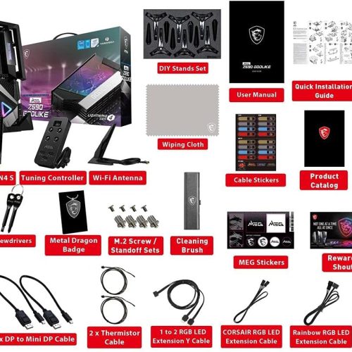 لوحة أم إم اس اي MSI MEG Z690 GODLIKE مع ذاكرة DDR5 16 جيجابايت * 2 بسرعة 5200 ميجاهرتز وتبريد مائي MEG S360 لوحة أم إم اس اي MSI MEG Z690 GODLIKE مع ذاكرة DDR5 16 جيجابايت * 2 بسرعة 5200 ميجاهرتز وتبريد مائي MEG S360