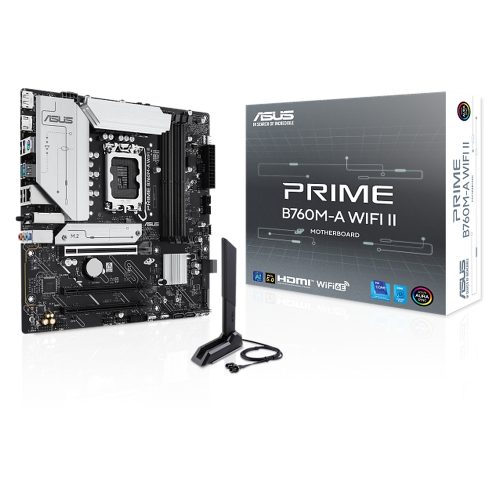 ASUS PRIME B760M-A WIFI II Motherboard LGA1700 DDR5 WiFi 6E PCIe 5.0 ASUS PRIME B760M-A WIFI II Motherboard LGA1700 DDR5 WiFi 6E PCIe 5.0