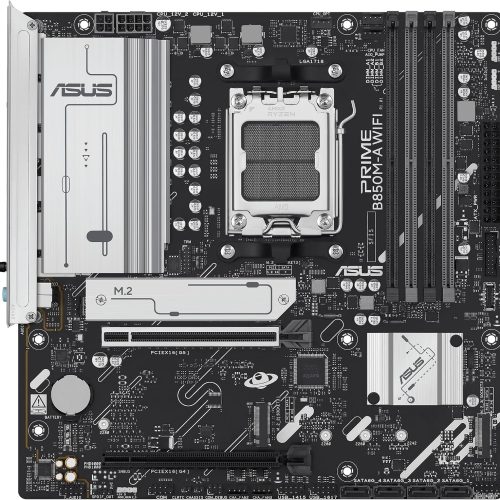 ASUS PRIME B850M-A WIFI Motherboard, AMD AM5, DDR5, PCIe 5.0, WiFi 6E – Micro-ATX ASUS PRIME B850M-A WIFI Motherboard, AMD AM5, DDR5, PCIe 5.0, WiFi 6E – Micro-ATX