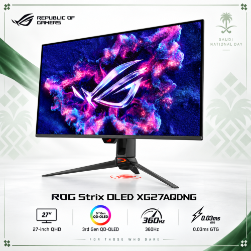 ASUS ROG Strix XG27AQDNG 27" QHD 3rd Gen QD-OLED 360Hz 0.03ms Gaming Monitor
