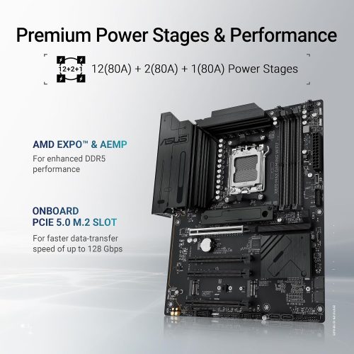 ASUS X870 MAX GAMING WIFI7 AMD AM5 DDR5 WiFi 7 PCIe 5.0 Motherboard ASUS X870 MAX GAMING WIFI7 AMD AM5 DDR5 WiFi 7 PCIe 5.0 Motherboard