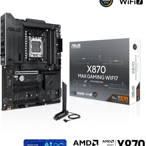 ASUS X870 MAX GAMING WIFI7 AMD AM5 DDR5 WiFi 7 PCIe 5.0 Motherboard ASUS X870 MAX GAMING WIFI7 AMD AM5 DDR5 WiFi 7 PCIe 5.0 Motherboard