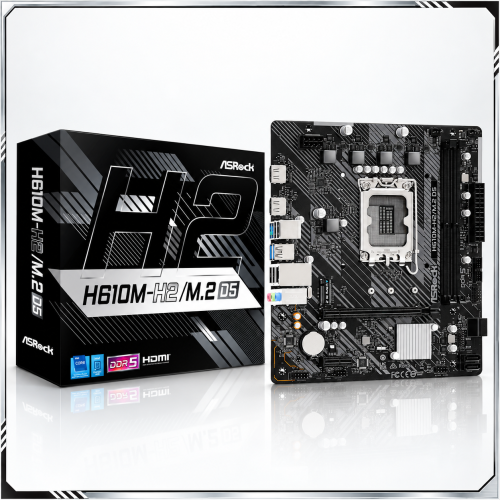  ASRock H610M-H2/M.2 D5 DDR5 Intel LGA 1700 Motherboard  