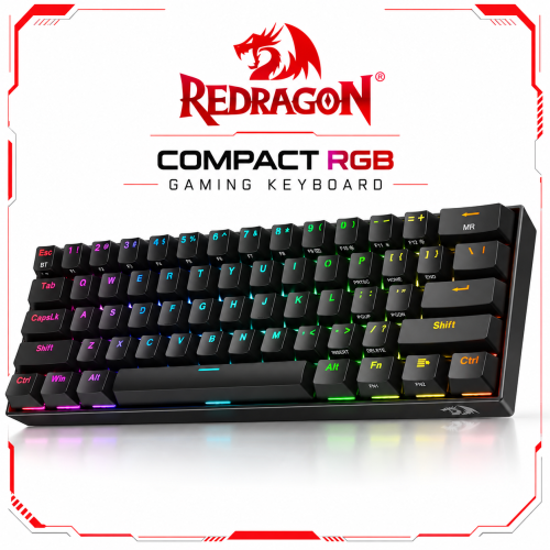 REDRAGON K530 Pro Draconic 60% Wireless RGB Mechanical Gaming Keyboard – Brown Switch