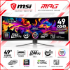 MSI MPG 491CQPX QD-OLED 49-inch Curved Gaming Monitor, DQHD 5120x1440, 240Hz, 0.03ms, 1800R, HDMI 2.1, HDR True Black 400, Black