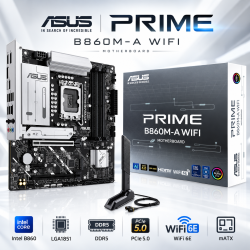 ASUS PRIME B860M-A WIFI | Intel Micro-ATX DDR5 Motherboard