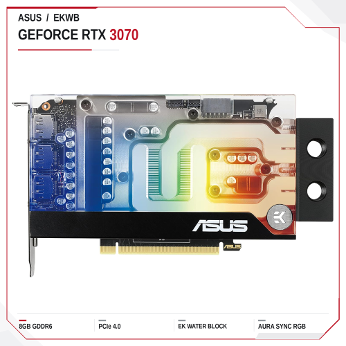 كرت شاشة اسوس ار تي اكس 3070 ASUS EKWB GeForce RTX|ذاكرة 8GB | تبربد مائي | طراز EKWB GeForce RTX™ 3070 كرت شاشة اسوس ار تي اكس 3070 ASUS EKWB GeForce RTX|ذاكرة 8GB | تبربد مائي | طراز EKWB GeForce RTX™ 3070