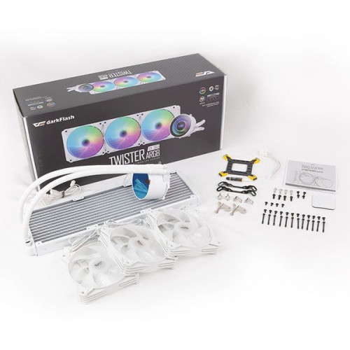 DARKFLASH TWISTER DX-360 LIQUID Cooler White DARKFLASH TWISTER DX-360 LIQUID Cooler White