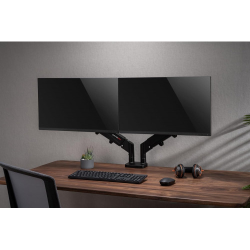 GAMEON GO-5350 Dual Monitor Arm for Gaming & Office | 17"-32" Screens | Each Arm Supports Up to 9 KG