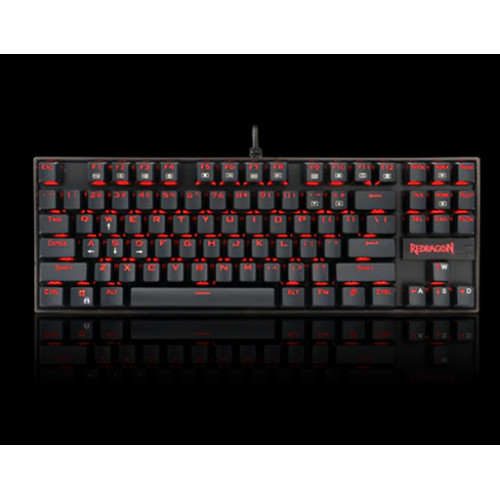 Redragon Kumara K552 Mechanical 60% TKL RED Backlit Gaming Keyboard - Black
