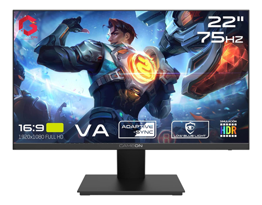 شاشة العاب جيم اون 22 بوصة GAMEON 75Hz