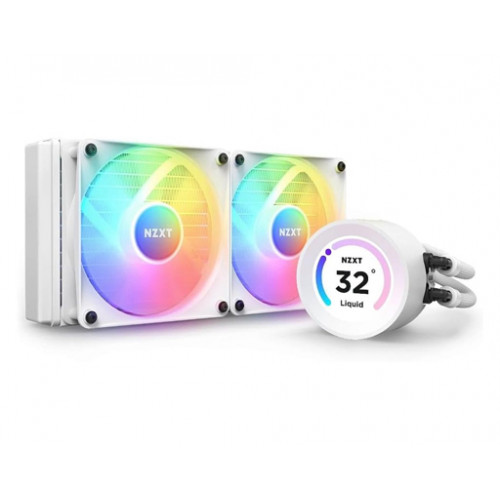NZXT Kraken Elite 240 RGB - RL-KR24E-W1-240mm AIO CPU Liquid Cooler White NZXT Kraken Elite 240 RGB - RL-KR24E-W1-240mm AIO CPU Liquid Cooler White